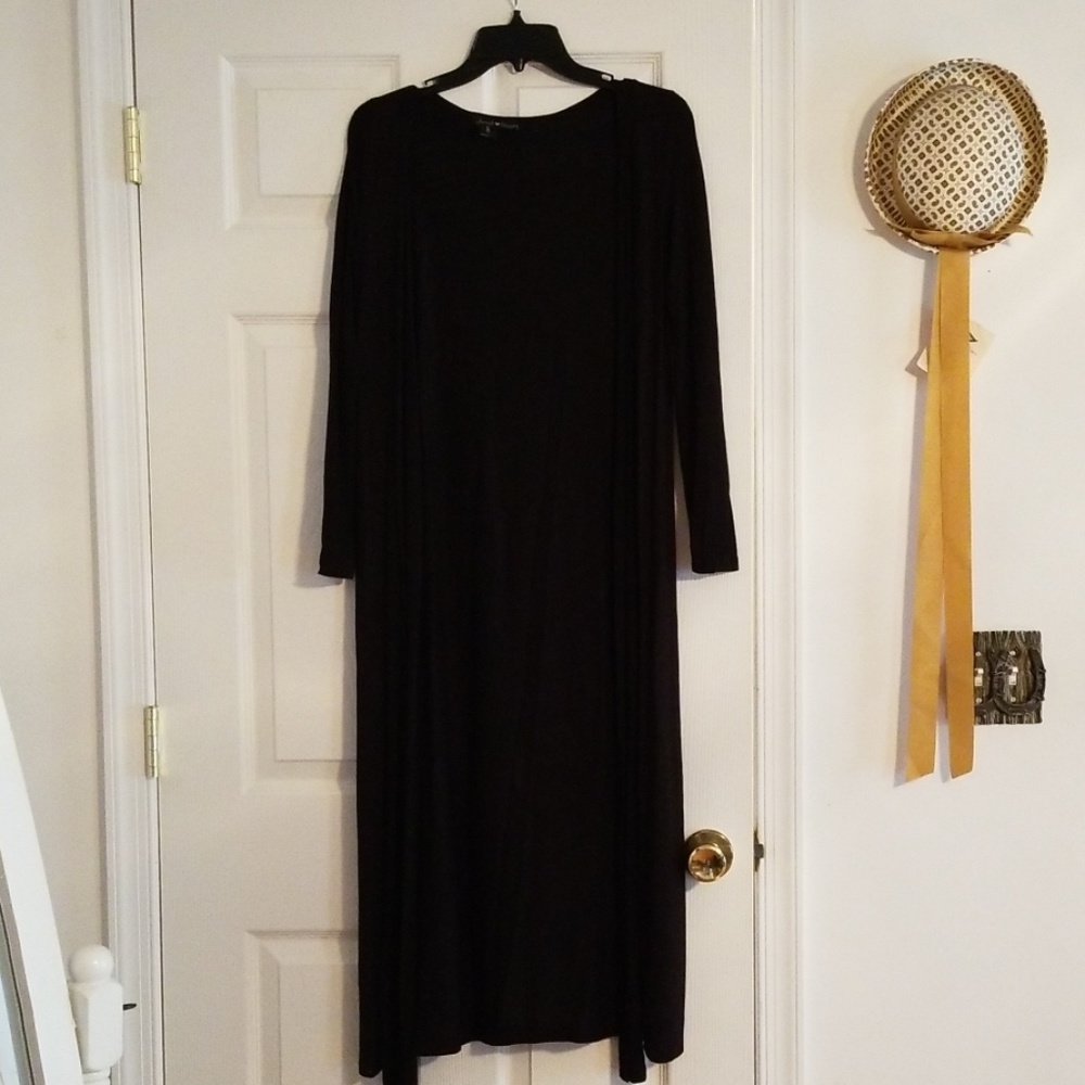 Long black sweater
